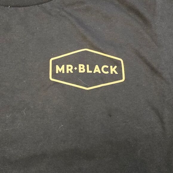 Mr. Black Men's Black Short Sleeve T-Shirt - Picture 4 of 5